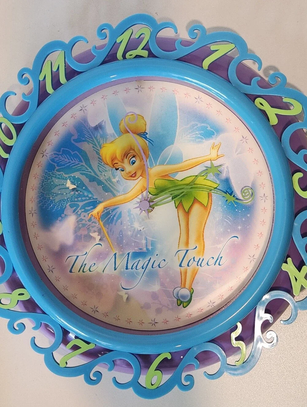 y2k Disney Fairies Tinkerbell 3D Lenticular Shifting Wall Clock Working